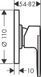 Змішувач Hansgrohe Vernis Blend прихованого монтажу для душу &oslash;110 Matt Black 71649670
