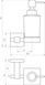 Дозатор жидкого мыла Globus Lux SQ 9433, Хром матовый