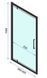 Душова кабіна Rea Rapid Swing 80x90 black REA-K6421 + REA-K6409, Черный матовый, Універсальна, прозорий, чорний матовий