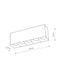 Точечный светильник Nowodvorski 10048 Midi Led 1x20w 3000K 1700Lm IP20 Wh