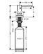 Дозатор кухонный Hansgrohe A71 500 ml врезной хром 40468000