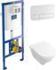 Комплект инсталляция Villeroy&Boch ViConnect + унитаз O.Novo с сидением Soft Close 5660D301, Белый