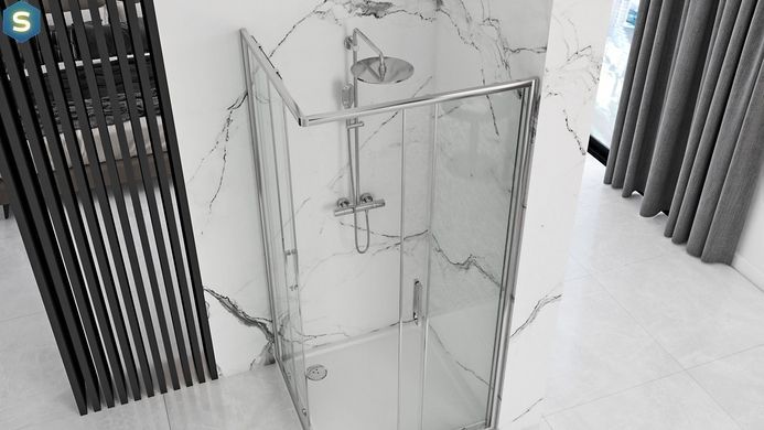 Душевая кабина Rea Punto 90x90 REA-K0867, Хром, Универсальная, прозрачный
