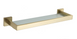 Полиця скляна VBI Jupiter brushed gold VBI-040609BG, Золотий
