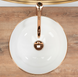 Умивальник Rea Stella накладний rose gold edge білий REA-U7444, Білий