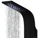 Душевая панель Corsan Kaskada black LED A014MBLLED, Черный матовый