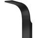 Душова панель Corsan Samsara black з виливом S003MBLW, Черный матовый