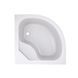 Душовий піддон Lidz Kapielka ST80x80x41 см з панеллю, Білий