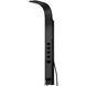 Душова панель Corsan Samsara black з виливом S003MBLW, Черный матовый