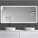 Дзеркало Dusel Led DE-M0065D Black 80x65 см сенсорне включення + підігрів, Чорний/золото