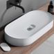 Умывальник Rea Iris 71 white matt накладной REA-U4305, Белый матовый
