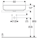 Умывальник Geberit Variform 60x40 500.777.01.2, Белый
