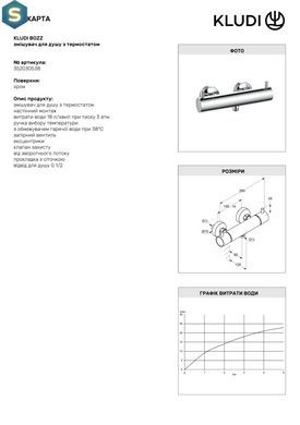 Смеситель для душа Kludi Bozz 352030538