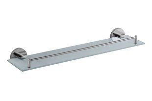 Полка стеклянная VBI Venus nickel VBI-040009NI, Зеленый матовый