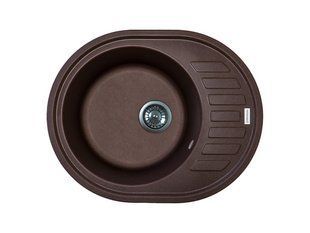 Кухонная мойка Adamant Ovum 615x495x200 mokko 000008389, Цемент матовый