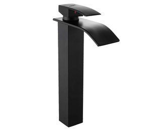 Смеситель для умывальника Mexen Aries black высокий MEX-744810-70, Черный матовый