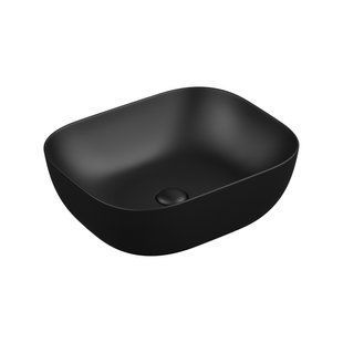 Умывальник Koller Pool Round на столешницу 490x395 мм, черный матовый RN-0490-WB-MB, Черный матовый