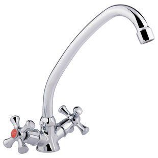 Змішувач для кухні Lidz Lamb 271F двохвентильний LDLAM271FCRM21889 Chrome, Хром