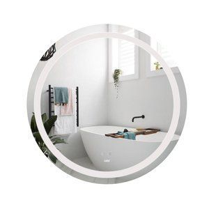 Зеркало Lidz Aria R800 с LED-подсветкой Touch, с антизапотеванием, с диммером яркости LD78LR800