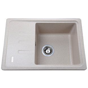 Кухонная мойка гранитная Globus Lux Mono песчаный 620х435мм-А0004, Sand