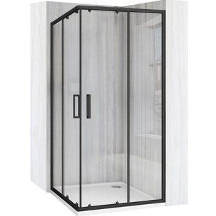 Душова кабіна Rea City 80x80 black REA-K6448, Черный матовый, Універсальна, чорний матовий