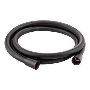 Шланг для душу Qtap Hadice PVC160B, Чорний/золото