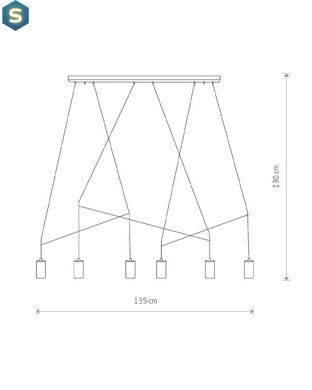 Люстра Nowodvorski 9675 Imbria GU10 6x35W IP20 Bl