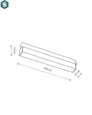 Магнитный трековый светильник Nowodvorski 10143 LVM Line Led 1x9w 3000K 400Lm IP20 Bl