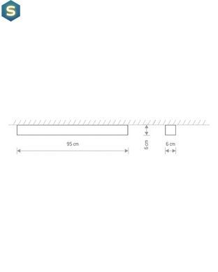 Світильник Nowodvorski 7546 Soft led T8LED 1x16W 3000K 2300Lm IP20 Wh
