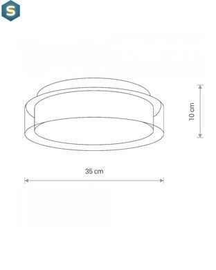 Світильник Nowodvorski 8174 Pan LED 1x17W 4000K 800Lm IP44 Wh