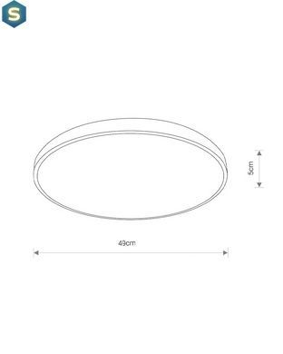 Светильник Nowodvorski 8184 Agnes round LED 1x32W 4000K 2300Lm IP44 Bl