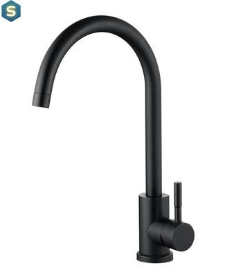 Змішувач для кухні Wezer EKO4A-01-BLACK чорного кольору, Черный матовый