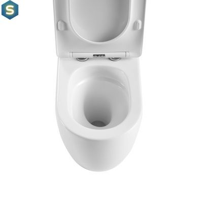 Унитаз напольный Qtap Robin New Ultra Quiet безободковый с сиденьем Soft-Close White QT13226083AW, Белый