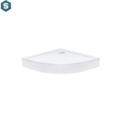 Набор: Qtap душевая кабина Presto CRM1099AP5 Pear 1970x900x900 мм + поддон Robin 309912C 90x90x12 см с сифоном, Хром, Универсальная, матовый