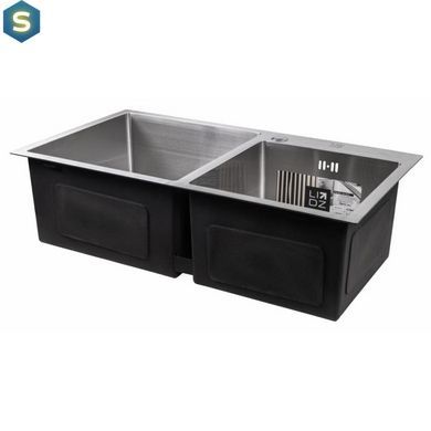 Кухонна мийка Lidz H7843 Brush 3.0/1.0 мм (LIDZH7843BRU3010), Нержавіюча сталь
