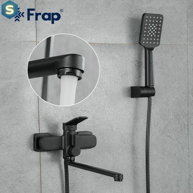 Смеситель для ванны Frap F2262 черный, Черный матовый