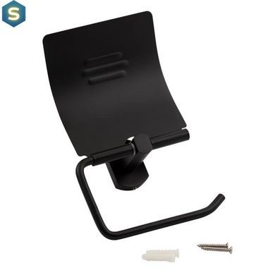 Тримач для туалетного паперу Qtap Liberty BLM 1151, Черный матовый