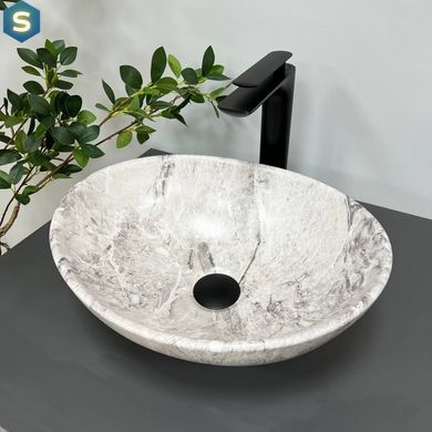 Умывальник (раковина) VBI PARMA STONE MATT накладной, Каппучино