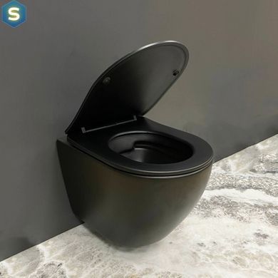 Підвісний унітаз VBI VULCANO BLACK MATT