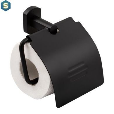 Тримач для туалетного паперу Qtap Liberty BLM 1151, Черный матовый