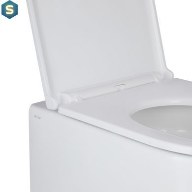 Унітаз підвісний Qtap Taurus безободковий з сидінням Soft-close QT2433084EUQW, Білий