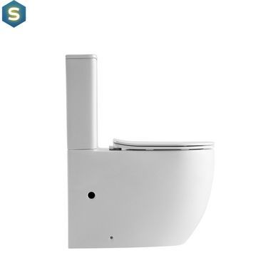 Унитаз напольный Qtap Robin New Ultra Quiet безободковый с сиденьем Soft-Close White QT13226083AW, Белый