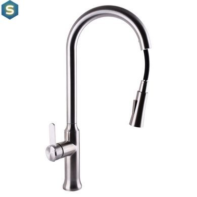 Смеситель для кухни Globus Lux Alpen SBT1-2033, Хром матовый