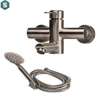 Змішувач для ванни Globus Lux Wien SBT2-102N, Графитовый хром