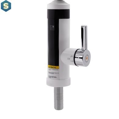 Проточный кран-водонагреватель кухонный для кухни Lidz Warm 061 LDWAR061WCR35431 White/Chrome