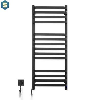 Електрична рушникосушка Navin Stugna 480x1200 Sensor ліва чорний муар 12-028153-3680, Черный матовый, Ліве, Електронний