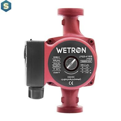 Насос циркуляционный Wetron бордо 25/6/180 + гайки 100Вт 774232