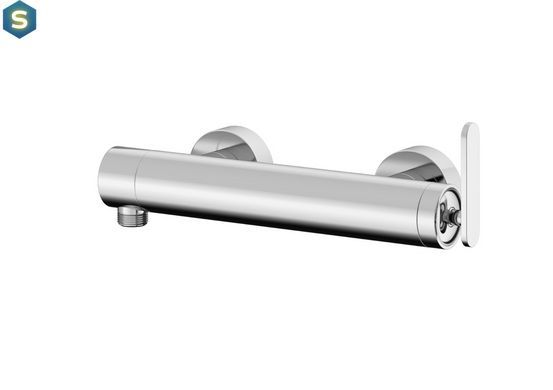 Змішувач для душу Kohlman Boxine chrome настінний KPL-QW120B, Хром