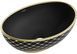 Умивальник Mexen Elza black matt diamond gold накладний MEX-21014029, Золотий