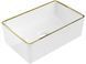 Умивальник Mexen Nadia 36 white gold Edge накладний MEX-21613605, Золотий